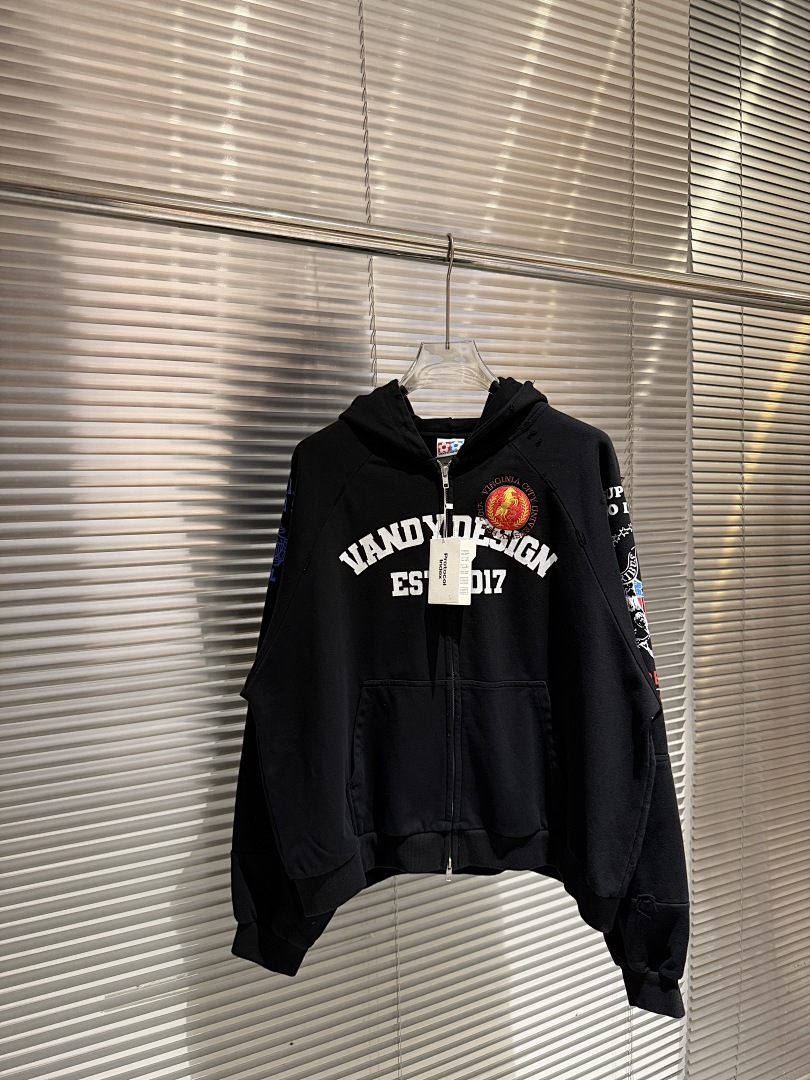 Streetwear Brand Slogans - Protocol Index Talk 25FW Co-branded Zip-Up