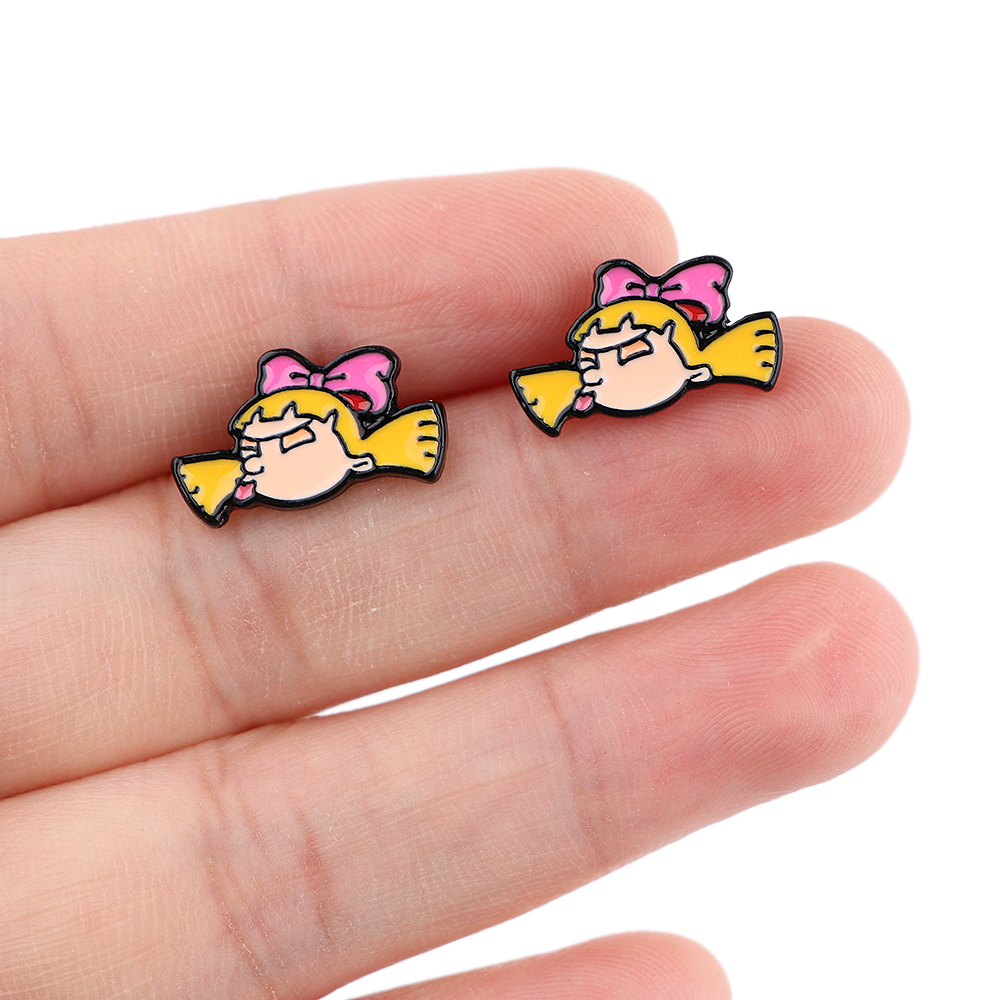 Streetwear Brand Accessories - DZ2320 Anime Icons Korea Studs Earrings