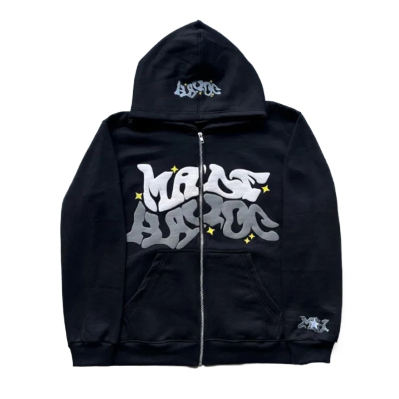 Fear Of God Essential - Zipper hooded sweatshirt with retro American