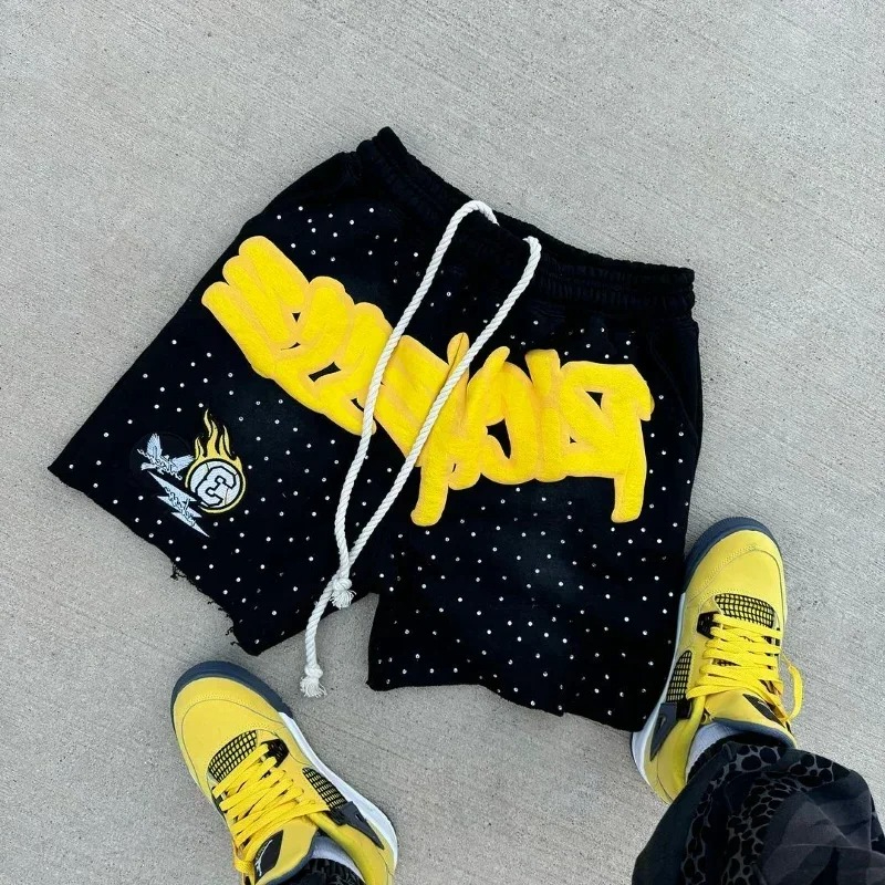 Y2K Harajuku Men's Shorts Lett - Fear Of God Essential review and price