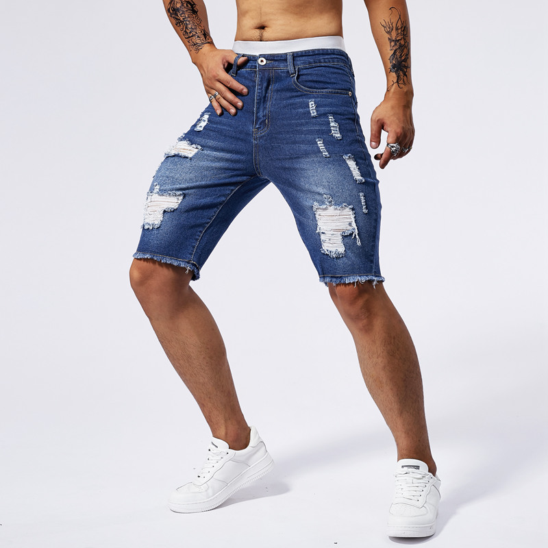 2025 Summer New Men's Ripped D - Streetwear Brand Pants review and price