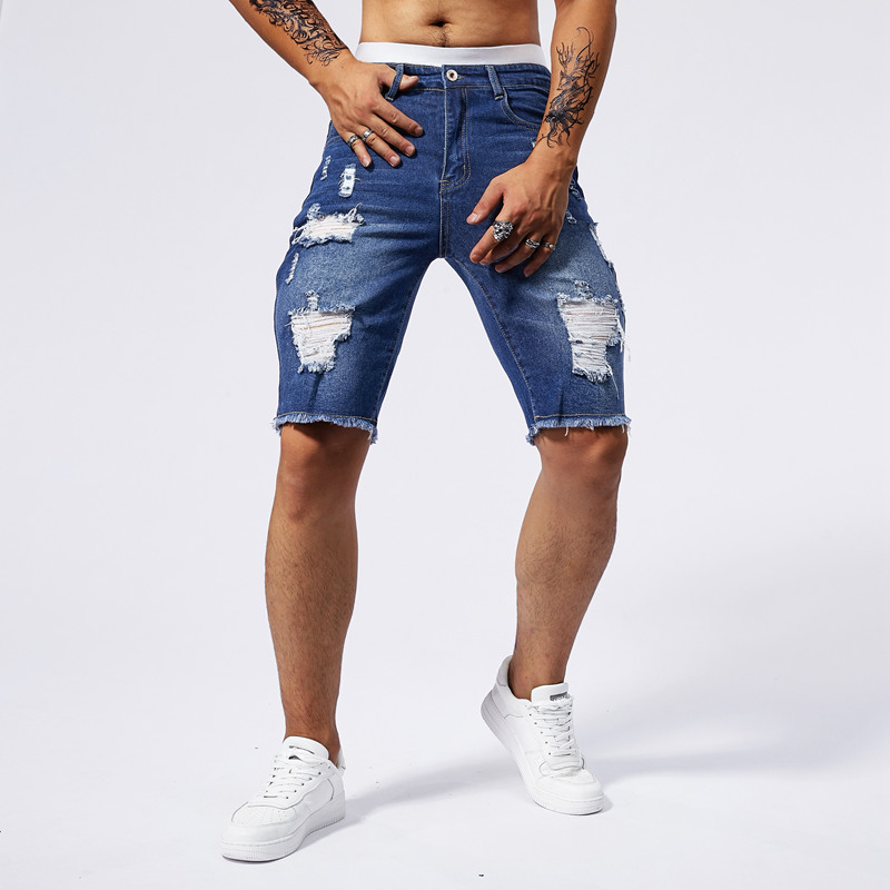 2025 Summer New Men's Ripped D - Streetwear Brand Pants review and price