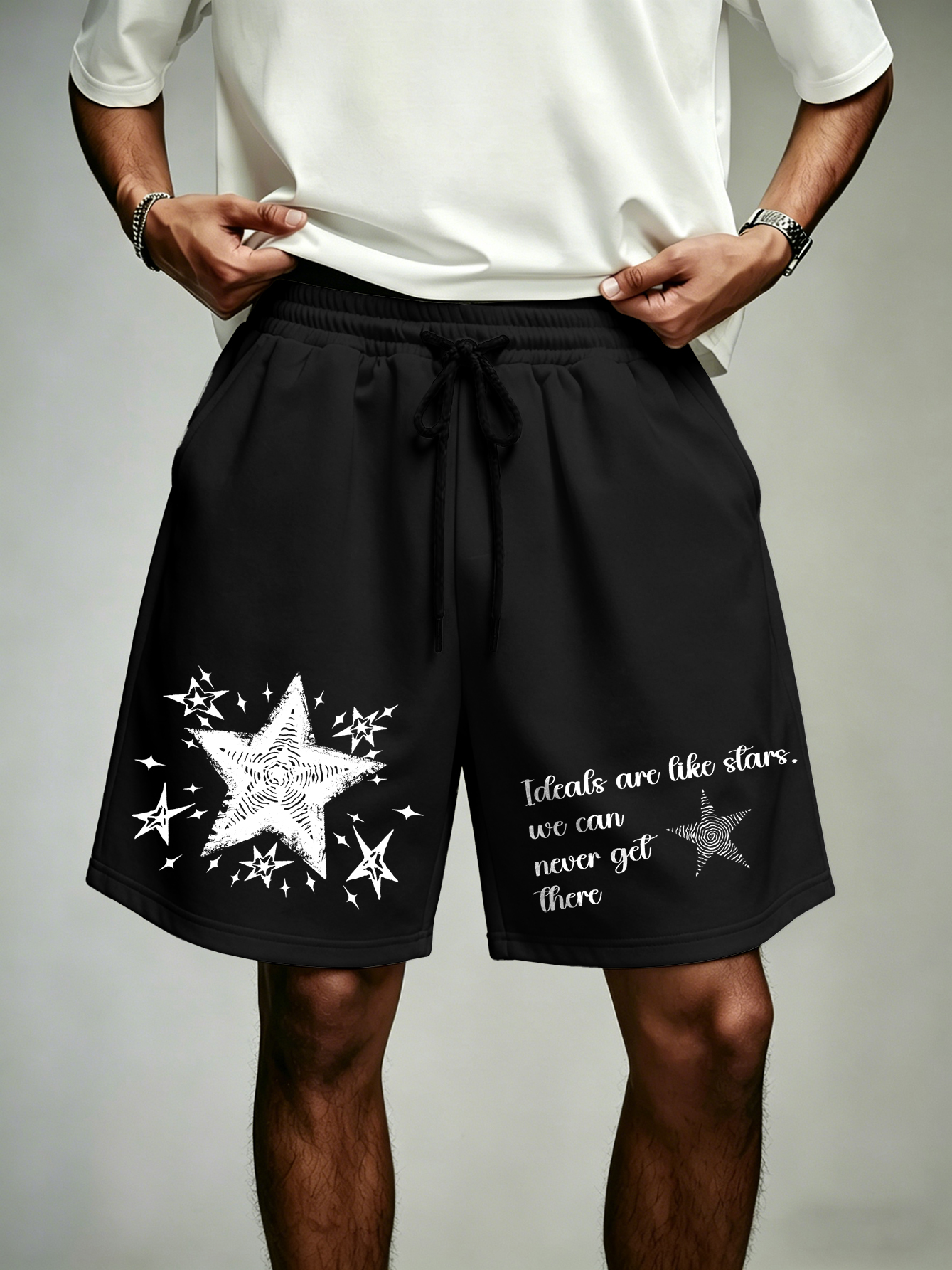 Men's Oversized Gothic Streetw - Streetwear Brand Slogans review and price