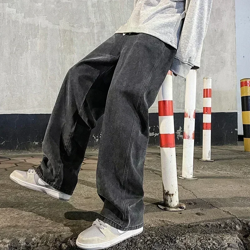 New Streetwear Loose Jeans Men - Streetwear Brand Pants review and price