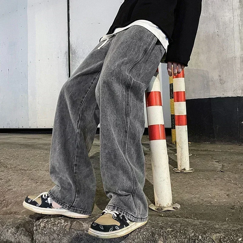 New Streetwear Loose Jeans Men - Streetwear Brand Pants review and price