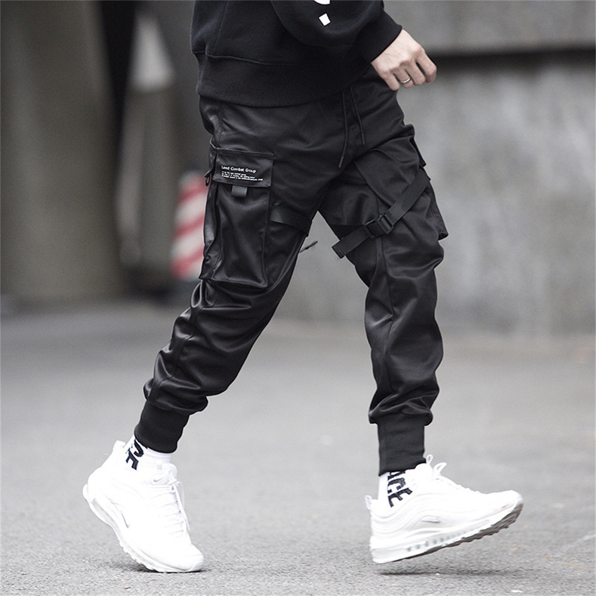 Black Hip Hop Cargo Pants Summ - Streetwear Brand Pants review and price