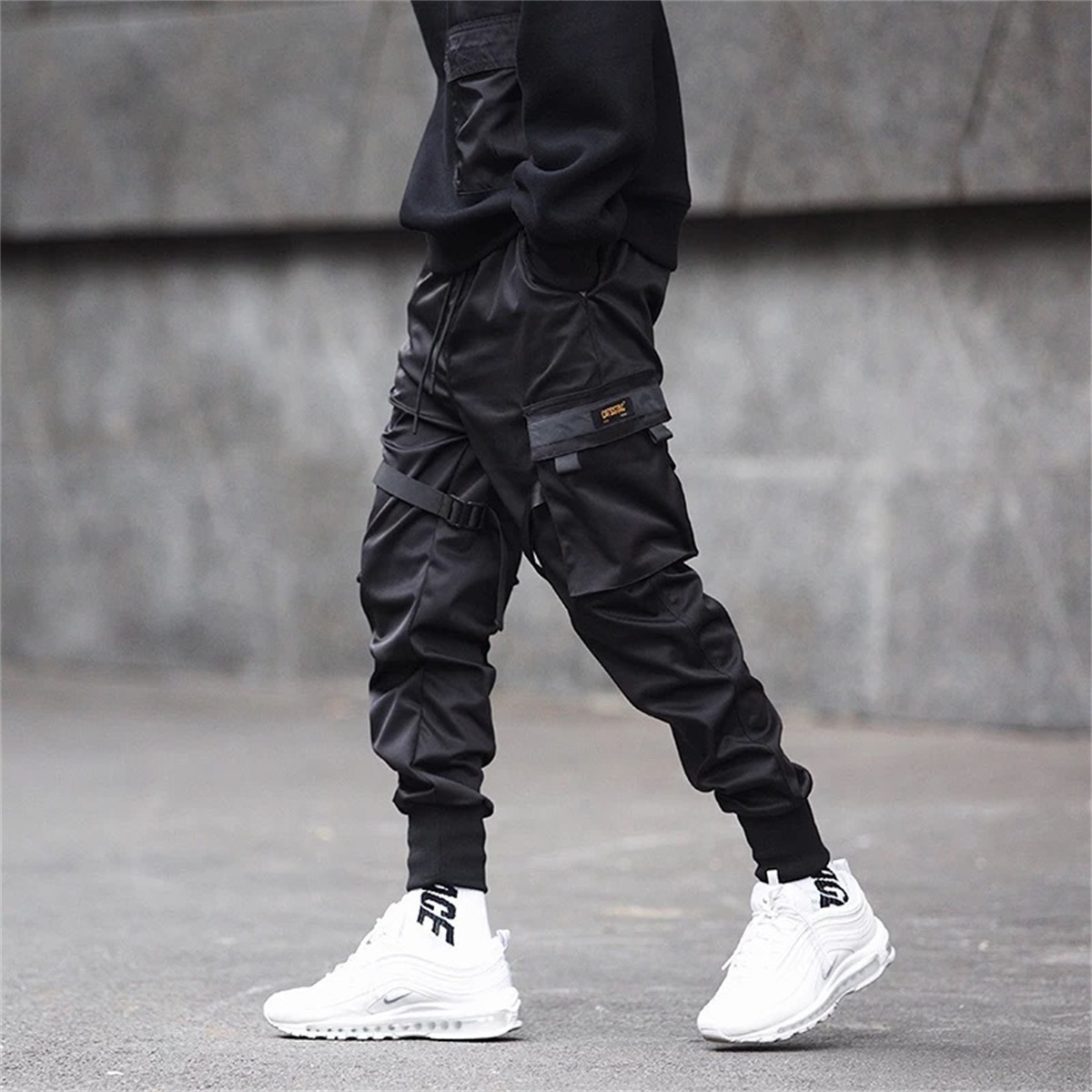 Black Hip Hop Cargo Pants Summ - Streetwear Brand Pants review and price