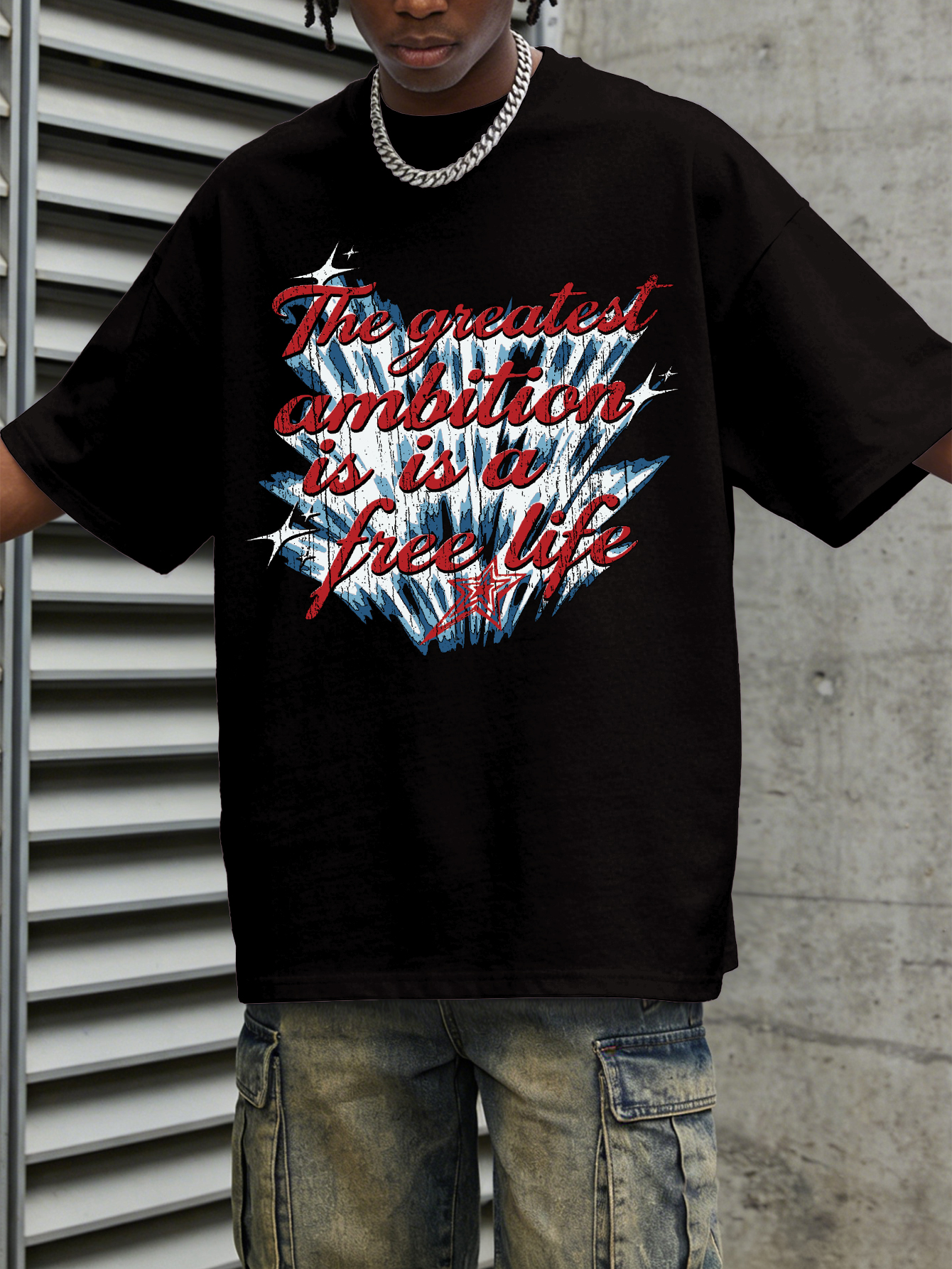 Men's Oversized Streetwear Tee - Streetwear Brand Slogans review and price