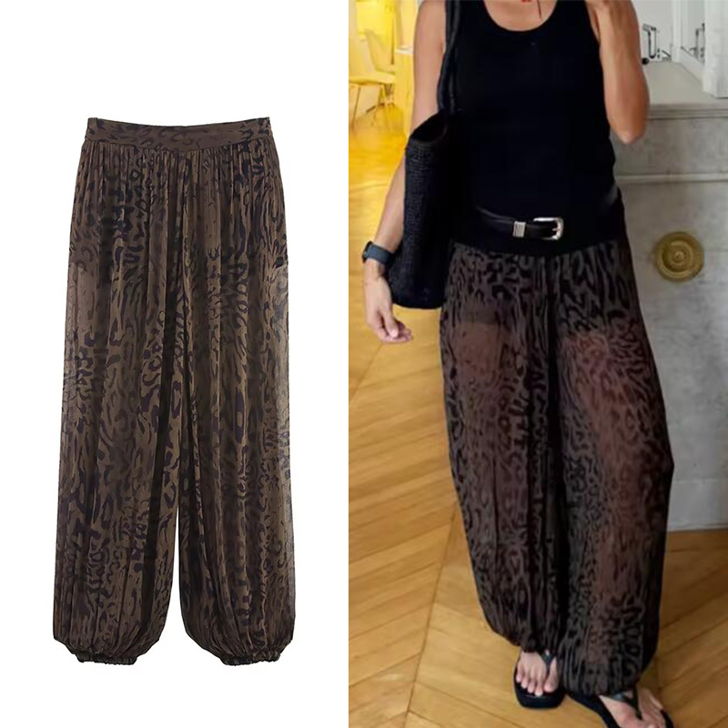 Vintage Leopard Pants Oversize - Streetwear Brand Pants review and price