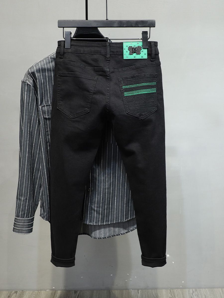 Luxury Brand Men Jeans Men's B - Streetwear Brand Pants review and price