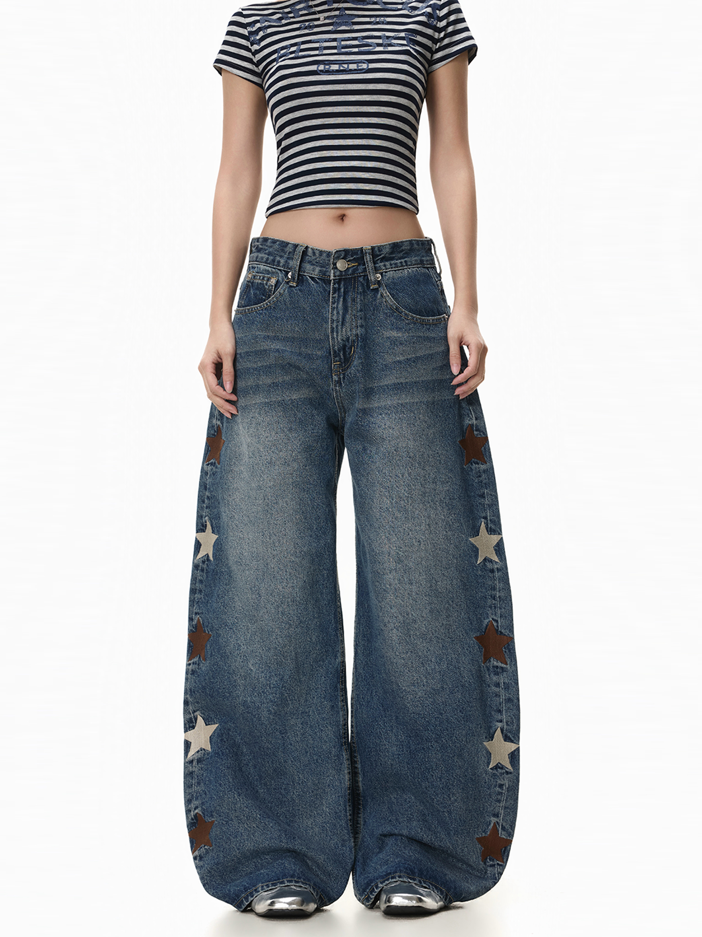 FreeMary Korean Style Star Emb - Streetwear Brand Of The Year review and price