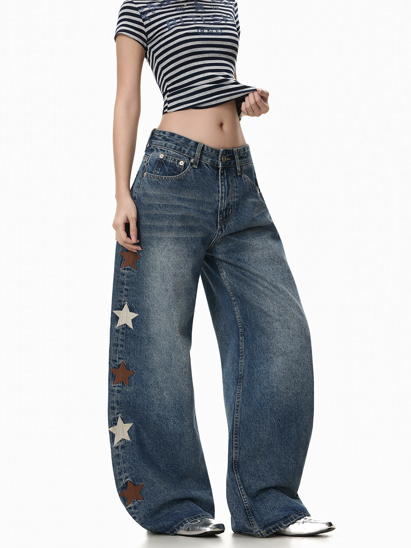 FreeMary Korean Style Star Emb - Streetwear Brand Of The Year review and price