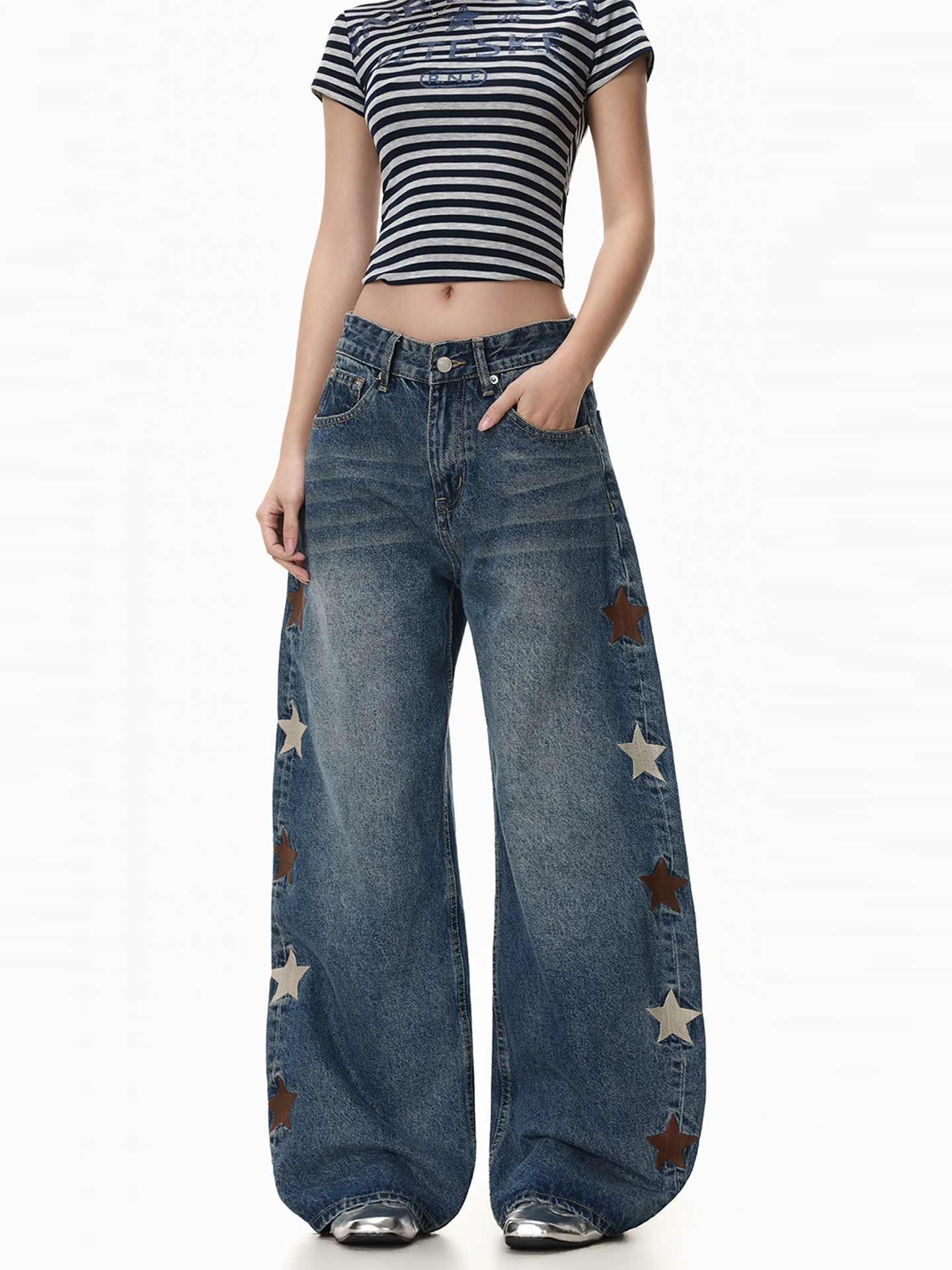 FreeMary Korean Style Star Emb - Streetwear Brand Of The Year review and price